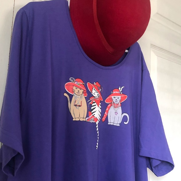 Fun! Whimsy! Vintage “red hat club” dress in excellent condition. - Picture 2 of 3